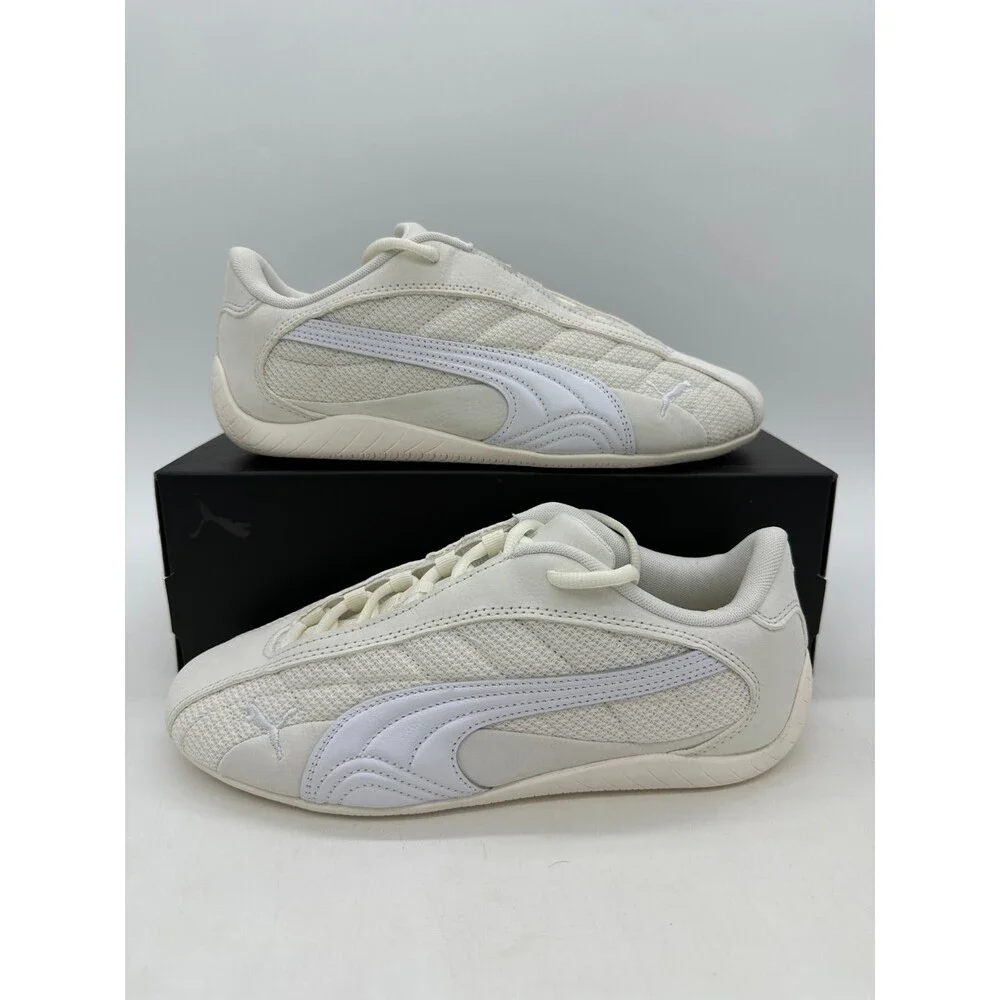 Puma Speedcat Plus Men's size 8 Women's size 9.5 Cream Running Shoes 402995 03